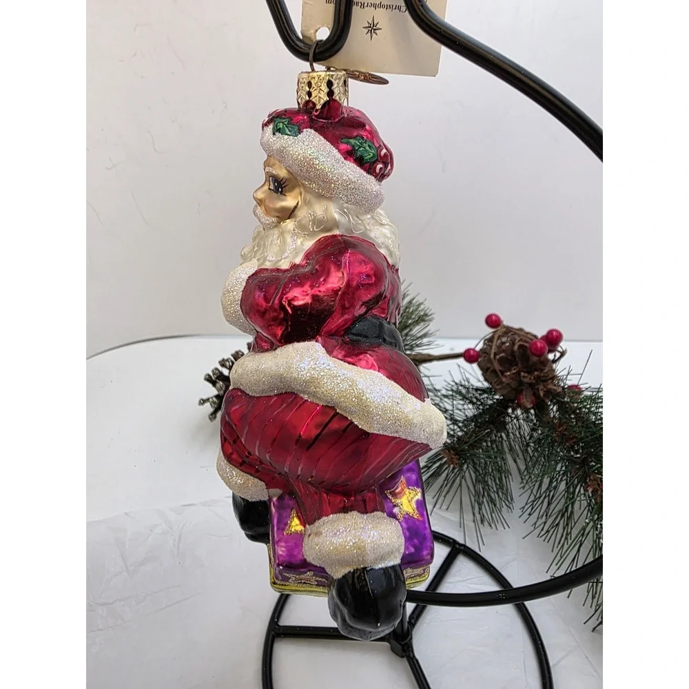 Christopher Radko Presently Resting Santa Ornament 2001 Poland 01-0437-0 4.5